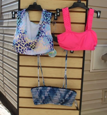 Bathing Suit Bikini Tops - Size Women's Small - 3 pcs NWT - Island Soul / Ibiza - Image 1 of 4