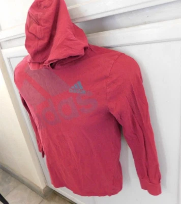 Pulôver Adidas Borgonha leve com capuz menino tamanho M (8/10) - Imagem 1 de 4