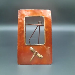 Rustic Dragonfly Metal 3" x 5" Photo Frame w/ Copper Finish - Picture 1 of 7
