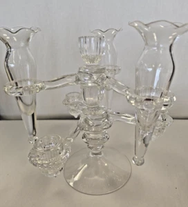 Candelabro y florero vintage de 5 Cambridge candelabros - Imagen 1 de 12