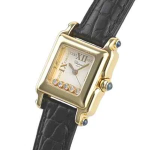Chopard Happy Sports Square Mini 27/6850-23 watch women TO00539 - Picture 1 of 5