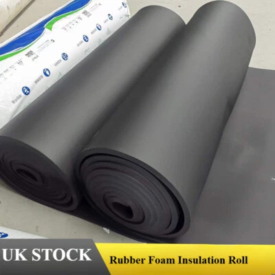 10mm Thick Self Adhesive Rubber Foam Acoustic Thermal Insulation Roll Waterproof