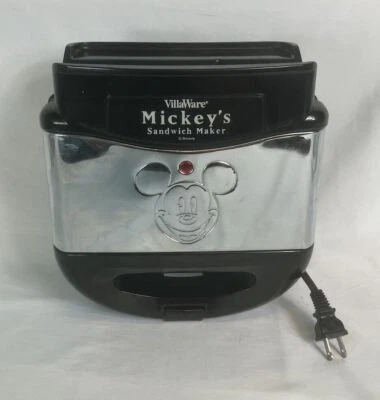 VillaWare Mickey's Sandwich Maker Mickey Mouse Vintage Tested Working Pre Owned - Image 1 of 4