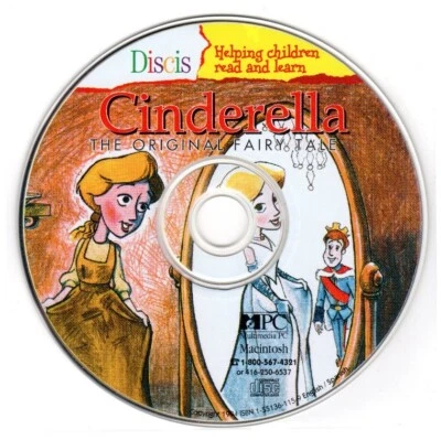 Discis: Cinderella (Age 7-10) (CD, 1994) for Win/Mac - NEW CD in SLEEVE - Image 1 of 3