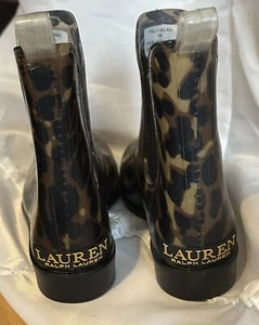 Ralph Lauren Tally Short Leopard Size 5 Rain boots - Picture 1 of 5