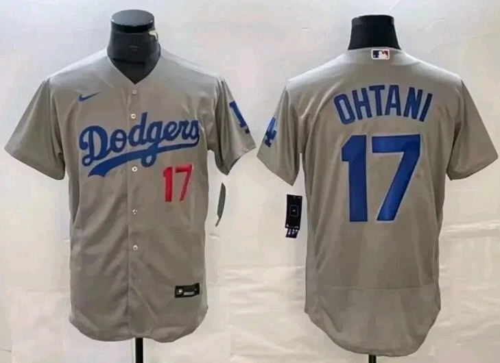 NWT-SHOEHEI OHTANI GRAY ROAD GAME JERSEY SIZE SM TO 3X - Image 1 of 3