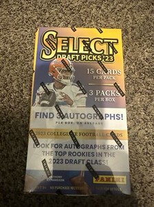 2023 PANINI SELECT DRAFT PICKS COLLEGIATE FOOTBALL BOX FOTL FIRST OFF THE LINE