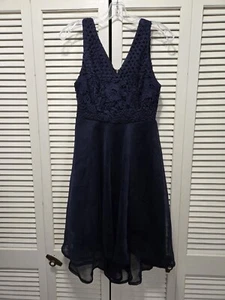 Passion Fusion Dress Navy Blue Size 8 Party Formal Cocktail Evening New - Picture 1 of 3