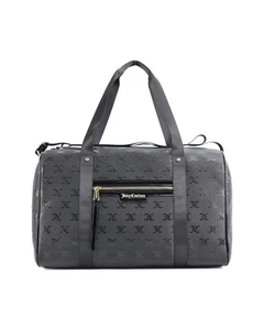 NWT Black Juicy Couture LOGO Heartless Weekender Large Duffle Bag Luggage-New - Picture 1 of 3