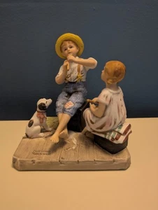 Vintage Rockwell "The Music Master" Porcelain Figurine, 4.5” T, 4.5” W - Picture 1 of 2