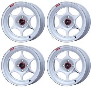 Set of 4 ENKEI Genuine PF06 15x8.0 +25 4x100 MW from Japan - Picture 1 of 9