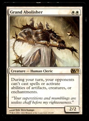 MTG Grand Abolisher M12 Moderate Play Regular Magic the Gathering - Image 1 of 2