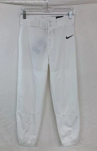 Pantalones deportivos de béisbol blancos calce ajustado Nike Vapor Pro para niños talla L nuevos con etiquetas - Imagen 1 de 10