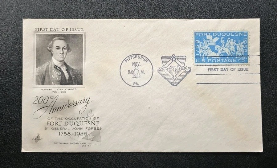 US FDC # 1123 Fort Duquesne 1958. - Image 1 of 4