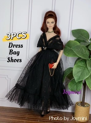 3 PIEZAS Para Moda Royalty Integrity Poppy Parker NuFace Muñecas Zapatos de Vestir Bolso 1/6 Foto 1 de 4