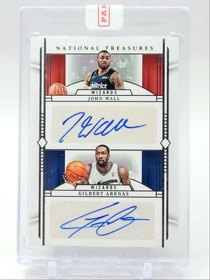 JOHN WALL GILBERT ARENAS 2023-24 NATIONAL TREASURES DUAL AUTO /25 Q3280 - Image 1 of 2