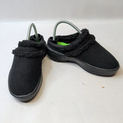 Women's OOcoozie Mule Recovery Shoe - Black Fleece 8/39 - Image 1 of 4