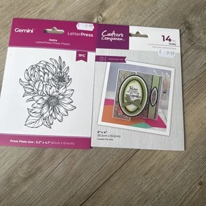 Troqueles metálicos ovalados X2 Crafters Companion Nesting Collection y placa de prensa Astra - Imagen 1 de 2
