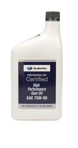 NEW Genuine Subaru High Performance Gear Oil 75W 90 SOA427V1700 (UNOPENED) - Picture 1 of 2