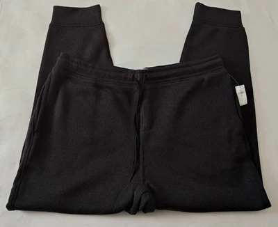 Old Navy Tall Mens Size XXL Reg Black Knit Jogger Elastic Waist pants Drawstring - Image 1 of 4