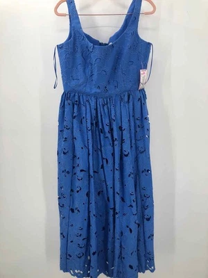 Pre-Owned Erdem Blue Size 8 Midi Sleeveless Dress - Image 1 of 3