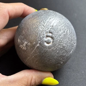Pez espada peso hundidor bola de cañón 5 lb, ojal de latón caída profunda pesca en mar profundo - Imagen 1 de 5