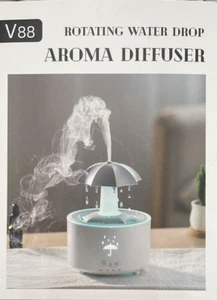 V88 Rotating Water Drop Aroma Diffuser - Relaxing Aromatherapy & Visual Ambiance - Picture 1 of 5