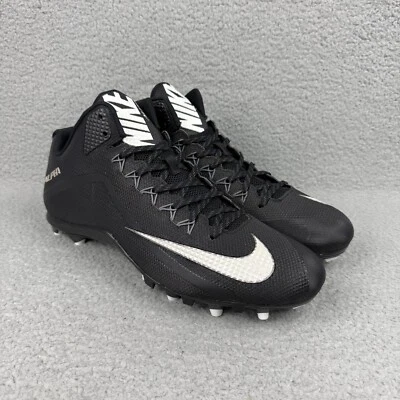 Nike Alpha Pro 2 3/4 TD Hombres 15 Zapatos Negro Blanco Medio D Botines de Fútbol MUESTRA Foto 1 de 4