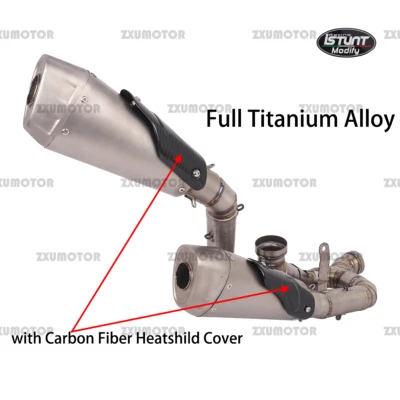 Tubo de enlace de escape L&R de aleación de titanio para Ducati Panigale Streetfighter V4 18-24 Foto 1 de 4