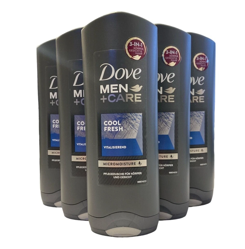 6x Dove Men+Care Cool Fresh Vitalisierend Pflegedusche 3in1 (6x250ml)