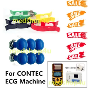 Electrodos de succión de extremidades y pecho para máquina de ECG CONTEC ECG300G/80A/600G - Imagen 1 de 1