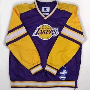 Los Angeles Lakers Starter Pullover Jacket 2XL Purple And Gold New With Tags - Picture 1 of 5