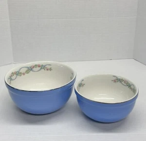 Hall’s Superior Quality Kitchenware Mixing Bowl Wildfire Cadet Blue 7 1/2 “, 6” - Picture 1 of 12