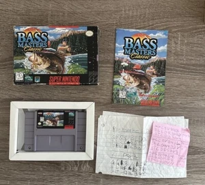 BASS MASTERS CLASSIC (SUPER NINTENDO 1991) SNES Complete In Box Cib - Picture 1 of 7