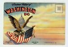 Post Card Folder 1930 Washington DC Eagle Land Of The Free
