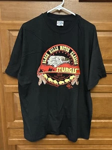 T-shirt moto d'epoca uomo 1992 Sturgis Black Hills Motor Classic XL 1768 - Foto 1 di 8