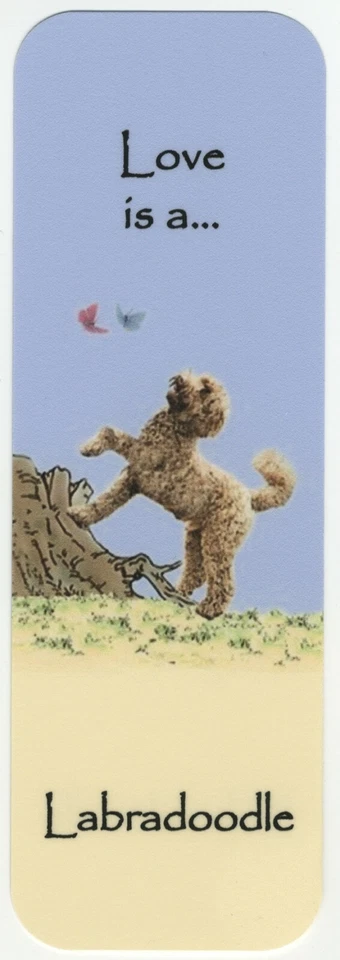 K9-KARDS LABRADOODLE BEAUTIFUL DOG BOOKMARK SAME IMAGE BOTH SIDES GREAT GIFT