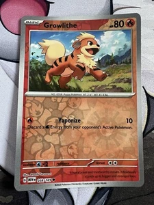 Pokemon TCG: Scarlet & Violet 151 - Reverse Holo - 058/165 - Growlithe - Picture 1 of 2