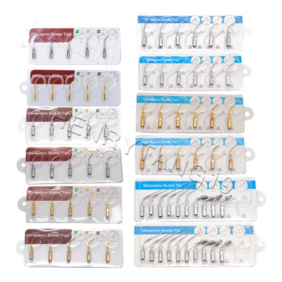Dental Ultrasonic Scaler Tips Kit Set for EMS/Woodpecker/DTE/SATELEC Handpiece - Image 1 of 4