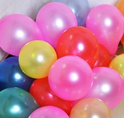 100 Piezas Globos de Látex de 7" Colores Mezclados Celebración Fiesta Boda Cumpleaños Decoración Foto 1 de 4