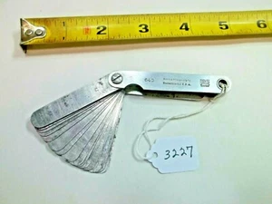 Brown & Sharpe No. 640 Machinist's Thickness Gage, (Gapper) .004" - .025", USA - Picture 1 of 3