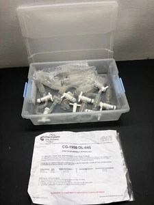 Universal Chemglass Cat No CG-1968-GL-040 Drain Valve Assembly Lot - Picture 1 of 24