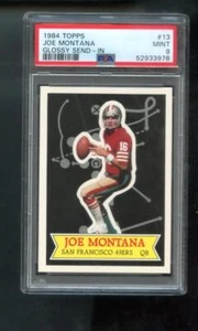 1984 Topps #13 Joe Montana Glossy Send-In PSA 9 Graded Football Card 49ers MINT - Picture 1 of 2