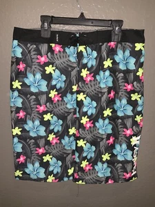 HURLEY Boys Black Floral Board Shorts Size 20/30 NWT - Picture 1 of 3