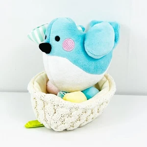 Manhattan Toy Spring Blue Bird Eggs Nest Musical Crib Toy - Picture 1 of 11