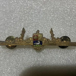 1970'S Venezuela Military NAVY   Badge Insignia FLEET WAR SHIP  Officer - Picture 1 of 3