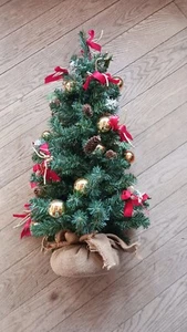 Weihnachtsbaum künstlich 75cm hoch Tannenbaum Christbaum mit Deko geschmückt - Bild 1 von 4