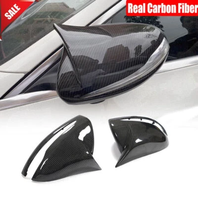 Tapas de cubierta de espejo retrovisor de carbono real para Mercedes Benz W205 C250 C300 C43 C63 AMG 2015+ Foto 1 de 4