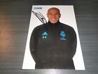 Carte autographe Zinédine Zidane signée à la main Real Madrid