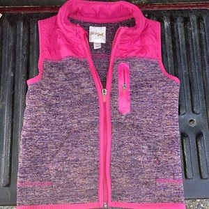 Cat And Jack Girls Pink Vest Size Sm. 6 X - Picture 1 of 4